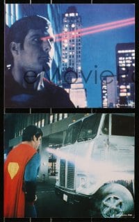 9s012 SUPERMAN II 9 int'l color 8x10 stills 1981 Christopher Reeve, Margot Kidder, Hackman & Perrine!