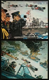 9s013 TORA TORA TORA 9 color 8x10 stills 1970 cool Bob McCall art of the attack on Pearl Harbor!