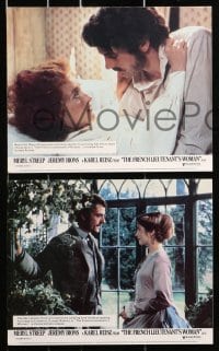 9s041 FRENCH LIEUTENANT'S WOMAN 8 color English FOH LCs 1981 images of Meryl Streep & Jeremy Irons!