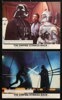 9s033 EMPIRE STRIKES BACK 8 color English FOH LCs 1980 George Lucas classic, Darth Vader, different!