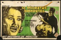 9t519 CALTIKI THE IMMORTAL MONSTER Belgian 1960 Caltiki - il monstro immortale, cool art of creature!