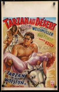 9t599 TARZAN'S DESERT MYSTERY Belgian 1948 Johnny Weissmuller, Johnny Sheffield & Nancy Kelly!