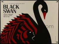 9t118 BLACK SWAN teaser DS British quad 2010 Natalie Portman, merged dancer/swan art by La Boca!