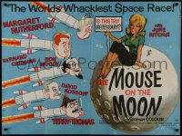 9t131 MOUSE ON THE MOON British quad 1963 different art of cast on rockets & sexy June Ritchie!