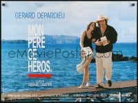 9t219 MON PERE CE HEROS French 24x32 1991 Gerard Lauzier, Gerard Depardieu, Marie Gillain