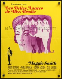 9t245 PRIME OF MISS JEAN BRODIE French 17x22 1971 Maggie Smith, Pamela Franklin, Stephens!