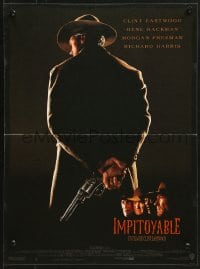 9t252 UNFORGIVEN French 15x20 1992 classic image of gunslinger Clint Eastwood with his back turned