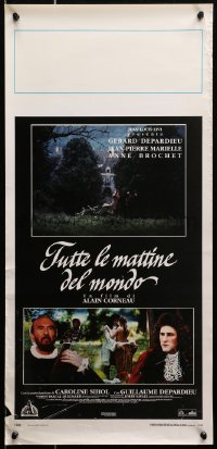 9t928 ALL THE MORNINGS OF THE WORLD Italian locandina 1992 Gerard Depardieu & Anne Brochet!