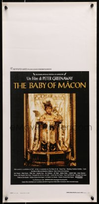 9t930 BABY OF MACON Italian locandina 1993 directed by Peter Greenaway, Ormond has a virgin birth!