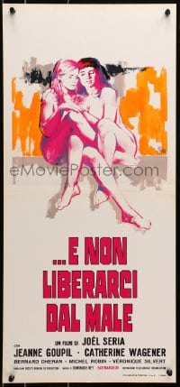 9t946 DON'T DELIVER US FROM EVIL Italian locandina 1973 Symeoni art of naked bad girls Goupil & Wagener!