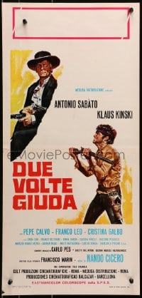 9t988 THEY WERE CALLED GRAVEYARD Italian locandina 1970 Gasparri artwork of Klaus Kinski & Sabato!