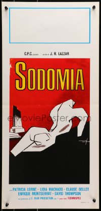 9t994 VIOLATION OF THE BITCH Italian locandina 1979 Sodomia, De Seta art of person w/missing limbs!