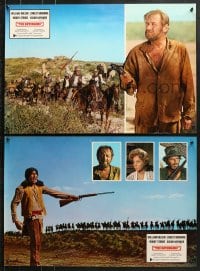 9t871 REVENGERS group of 5 Italian 18x27 pbustas 1972 cowboys William Holden, Borgnine & Strode!