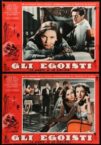 9t819 AGE OF INFIDELITY group of 10 Italian 13x19 pbustas 1955 Juan Antonio Bardem directed!