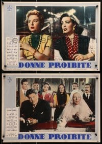 9t821 ANGELS OF DARKNESS group of 6 Italian 13x19 pbustas 1956 Linda Darnell, Anthony Quinn!