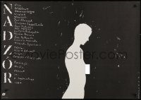 9t792 NADZOR Polish 26x37 1984 Ewa Blaszczyk, Mieczyslaw Wasilewski silhouette of nude woman!