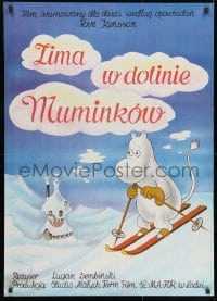 9t817 WINTER IN MOOMINLAND Polish 27x38 1987 Lucjan Dembinski & Krystyna Kulczycka