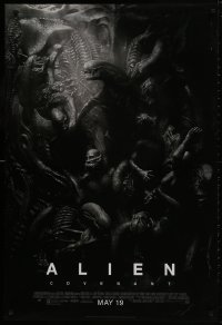 9w514 ALIEN COVENANT style D advance DS 1sh 2017 Ridley Scott, Fassbender, incredible sci-fi image!