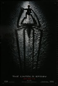 9w518 AMAZING SPIDER-MAN teaser DS 1sh 2012 shadowy image of Andrew Garfield climbing wall!