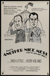 9w521 ANOTHER NICE MESS 1sh 1972 Rich Little as Richard Nixon & Herb Voland as Spiro Agnew!