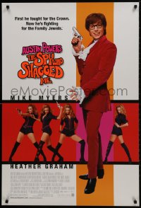 9w524 AUSTIN POWERS: THE SPY WHO SHAGGED ME 1sh 1999 Mike Myers, super sexy Heather Graham!