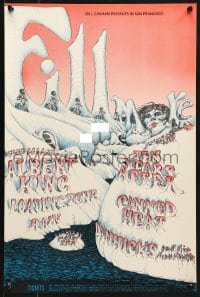 9w003 ALBERT KING/LOADING ZONE/RAIN/TEN YEARS AFTER 14x21 music poster 1968 1st printing!