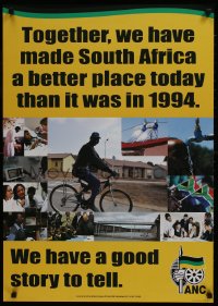 9w271 ANC 23x33 South African special poster 2010s African National Congress, a good story!
