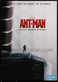 9w214 ANT-MAN English mini poster 2015 Paul Rudd in title role, Michael Douglas, Evangeline Lilly!