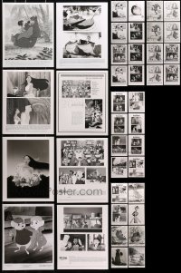 9x305 LOT OF 48 WALT DISNEY CARTOON 8X10 STILLS 1970s-1990s a variety of cool animation images!
