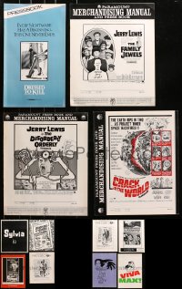 9x221 LOT OF 20 UNCUT PRESSBOOKS 1960s-1980s advertising for a variety of different movies!