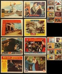 9x111 LOT OF 31 LOBBY CARDS 1940s-1960s great scenes from a variety of different movies!