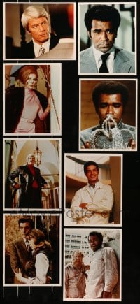 9x374 LOT OF 8 COLOR MISSION IMPOSSIBLE 8X10 REPRO PHOTOS 1966 Peter Graves, Barbara Bain, Morris