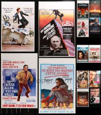 9x468 LOT OF 22 UNFOLDED BELGIAN POSTERS 1970s-1990s great images from a variety of movies!