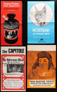 9x477 LOT OF 11 FORMERLY FOLDED DUTCH POSTERS 1960s-1970s from a variety of movies!