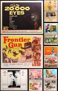 9x385 LOT OF 13 UNFOLDED HALF-SHEETS 1960s great images from a variety of movies!