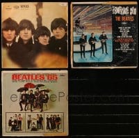 9x239 LOT OF 3 BEATLES 33 1/3 RPM RECORDS 1960s Something New, Beatles '65 & more!