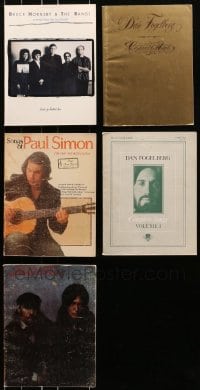 9x175 LOT OF 5 SOFTCOVER SONG BOOKS 1970s-1980s Dan Fogelberg, Paul Simon, Bruce Hornsby & more!