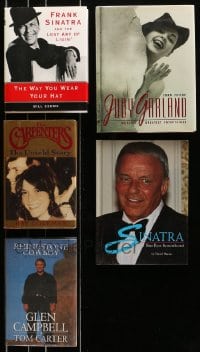 9x162 LOT OF 5 MUSICIAN BIOGRAPHY HARDCOVER BOOKS 1990s Frank Sinatra, Judy Garland & more!