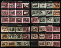 9x036 LOT OF 1 BROKEN COIN STAMP SET 1915 great actor portraits & scenes from the movie, John Ford!