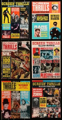 9x197 LOT OF 6 SCREEN THRILLS ILLUSTRATED MAGAZINES 1960s filled with movie images & articles!