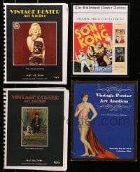 9x148 LOT OF 4 MORRIS EVERETT MOVIE POSTER AUCTION CATALOGS 1990s-2010s great poster images!