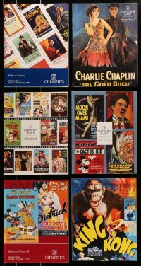 9x135 LOT OF 6 HOLLYWOOD POSTER 1-6 MOVIE POSTER AUCTION CATALOGS 1990-1994 great color images!