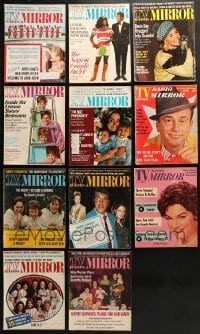 9x189 LOT OF 11 TV RADIO MIRROR MAGAZINES 1960s-1970s filled with great images & articles!