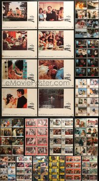 9x092 LOT OF 128 LOBBY CARDS 1960s-1980s complete sets of 8 from a variety of different movies!