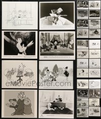 9x317 LOT OF 38 CARTOON 8X10 STILLS 1970s-1990s a variety of great animation images!