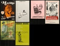 9x217 LOT OF 10 UNCUT SEXPLOITATION PRESSBOOKS 1970s advertising images for sexy movies!