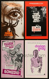 9x216 LOT OF 12 UNCUT HORROR/SCI-FI PRESSBOOKS 1970s-1980s advertising images for scary movies!