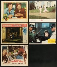 9x113 LOT OF 5 LOBBY CARDS 1950s-1980s great scenes from a variety of different movies!