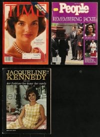 9x207 LOT OF 3 MAGAZINES FEATURING JACQUELINE KENNEDY ONASSIS  1961 & 1994 Jackie in Time & People!