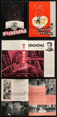 9x026 LOT OF 2 CINERAMA SOUVENIR PROGRAM BOOKS 1950s Cinerama Holiday, This is Cinerama!